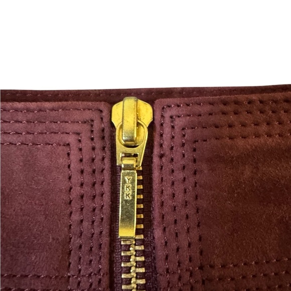 Trina Turk Leather/Suede Mini Harvest Skirt Size 00 - Picture 3 of 11